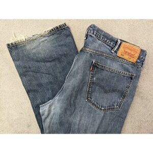 Levi Strauss 559‎ Mens Relaxed Straight Leg Blue Jeans W40 L32 Denim Pants